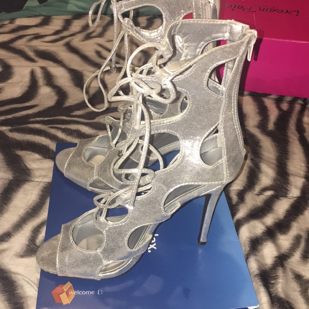 Silver heels